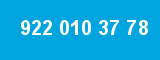 922 010 37 78 922 010 37 78